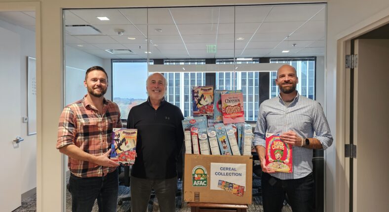 Falls Church Office Hosts Cereal Drive for AFAC