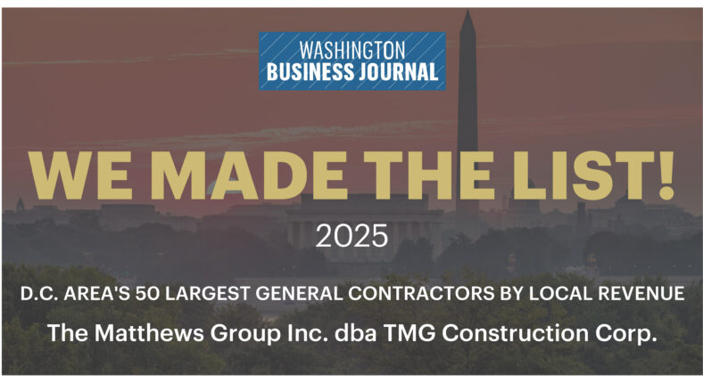 TMG Recognized by the Washington Business Journal