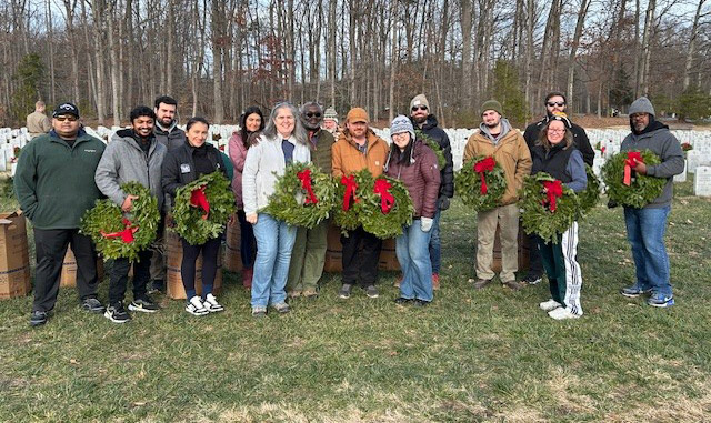 Volunteering with Wreaths Across America